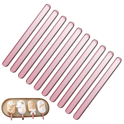 -Pop-Sticks - Mini Acryl Ice Pop Craft Cakesicle Form Sticks wiederverwendbar -10 stücke Spiegel Handwerk Sticks für Candy Ice Creamsicle -Pop-Sticks - Mini Acryl Ice Pop Craft Cakesicle Form Sticks wiederverwendbar -10 stücke Spiegel Handwerk Sticks für Candy Ice Creamsicle von Generisch