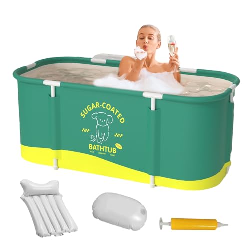 Portable Bathtub, Foldable Soaking Tub, Ice Bath and Hot Bath Tub. Perfect for Adults, Compact Separate Family Bathroom Spa Tub for Shower Stall, 45.3x23.6x19.7 Inch Black Green Purple Portable Bathtub, Foldable Soaking Tub, Ice Bath and Hot Bath Tub. Perfect for Adults, Compact Separate Family Bathroom Spa Tub for Shower Stall, 45.3x23.6x19.7 Inch Black Green Purple von Generisch