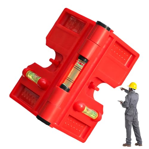 Post -Spirit -Level - Faltbarer Rohrmitte Finder | Post Spirit Leveling Tool | Magnetic Posst Leveler, geeignet für Zaunausrichtungsbau und -Projekte von Generisch