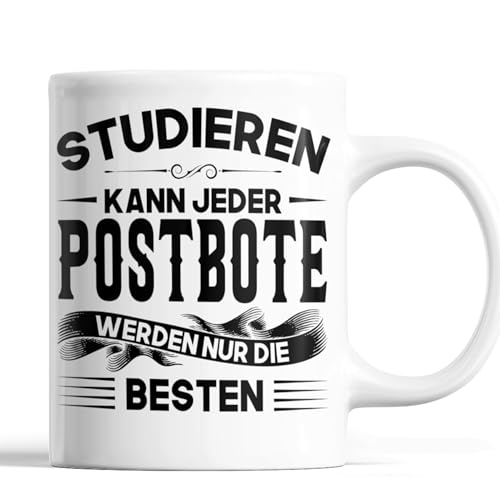 Postbote Tasse | Postbote werden nur die besten | Post Geschenk Männlichen Beruf Tasse Postbote Kaffeebecher lustig von Generisch