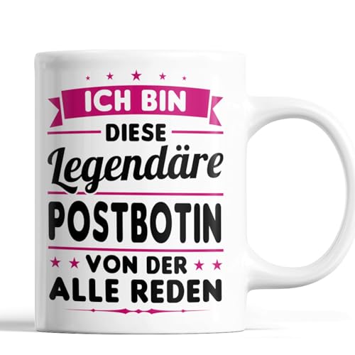 Postbotin Tasse | ich bin diese legendäre Postbotin | Post Geschenk Postbotin Tasse Frauen Kaffeebecher lustig Postbotin Tasse | ich bin diese legendäre Postbotin | Post Geschenk Postbotin Tasse Frauen Kaffeebecher lustig von Generisch
