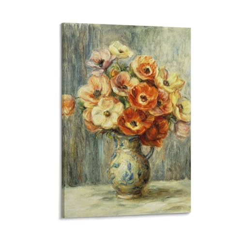 Poster auf Leinwand mit Blumen von Pierre Auguste Renoir, moderne Familienschlafzimmer-Dekoration, 50 x 75 cm Poster auf Leinwand mit Blumen von Pierre Auguste Renoir, moderne Familienschlafzimmer-Dekoration, 50 x 75 cm von Generisch