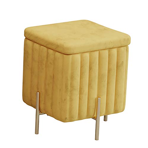 Pouffes and Footstools, Fabric Low Stool, Space Saving Shoe Changing Stool, Concise Design for Home Living von Generisch