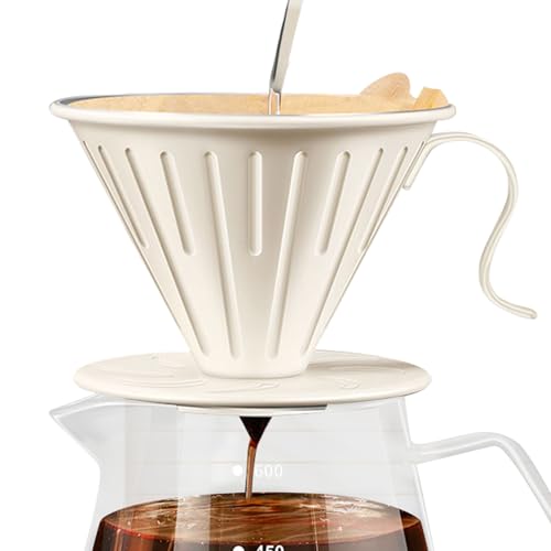 Pour Over Coffee Dripper - Double-Layer Pour Over Coffee Maker | Coffee Filter | Drip Coffee Filter Cup | Portable Reusable Dripper Trichter For Brew Hand Grinding Families Household Use Pour Over Coffee Dripper - Double-Layer Pour Over Coffee Maker | Coffee Filter | Drip Coffee Filter Cup | Portable Reusable Dripper Trichter For Brew Hand Grinding Families Household Use von Generisch