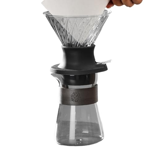 Pour Over Kaffeebereiter Set - Pour-Over-Kaffeebrüher Inklusive Brühbecher | Haushalt Getränke Werkzeug Zerlegbar - Für Zuhause Ehemann Vater Mutter Freundin Freund von Generisch