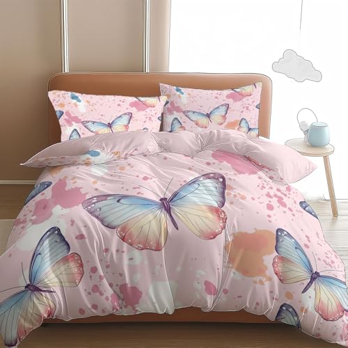Premium Bettbezug Set 155 x 200 cm, Aquarell Insekten und Schmetterlinge Hypoallergene Luxus-Bettwäsche, Perfekt für Moderne Haushalte, Atmungsaktiv und Hautfreundlicher Spritzerpunkte Bettbezug Premium Bettbezug Set 155 x 200 cm, Aquarell Insekten und Schmetterlinge Hypoallergene Luxus-Bettwäsche, Perfekt für Moderne Haushalte, Atmungsaktiv und Hautfreundlicher Spritzerpunkte Bettbezug von Generisch