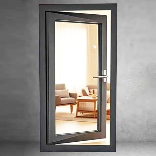 Premium Einzelhänge-Fenster mit Schloss für mehr Sicherheit zu Hause, ideal für Badezimmer, Keller, Wohnmobil und Schuppen Premium Einzelhänge-Fenster mit Schloss für mehr Sicherheit zu Hause, ideal für Badezimmer, Keller, Wohnmobil und Schuppen von Generisch