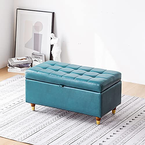 Premium PU Leder Aufbewahrungsbank für Wohnzimmer & Schlafzimmer – Moderne Polstersofa Fußhocker, Rechteckige Multifunktionsmöbel, Stilvolle Wohnkultur Premium PU Leder Aufbewahrungsbank für Wohnzimmer & Schlafzimmer – Moderne Polstersofa Fußhocker, Rechteckige Multifunktionsmöbel, Stilvolle Wohnkultur von Generisch