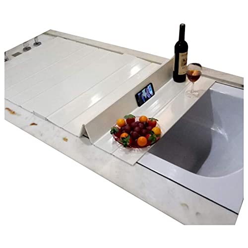 Premium PVC-Badewannen-Isolierabdeckung, weißer Staub- und Waschbeckenabdeckung, 155 x 70 cm, wasserdichter Badewannenschutz für Wärmespeicherung und Hygiene, ideal für Zuhause und Spa Premium PVC-Badewannen-Isolierabdeckung, weißer Staub- und Waschbeckenabdeckung, 155 x 70 cm, wasserdichter Badewannenschutz für Wärmespeicherung und Hygiene, ideal für Zuhause und Spa von Generisch