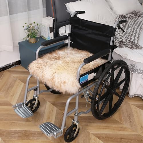 Premium Rollstuhlkissen aus Wolle – Medizinisches Schaffell Sitzpolster Unterstützung in Rollstühlen, Autos, Heimgebrauch – Ideal zur Druckentlastung & Schmerzreduktion Premium Rollstuhlkissen aus Wolle – Medizinisches Schaffell Sitzpolster Unterstützung in Rollstühlen, Autos, Heimgebrauch – Ideal zur Druckentlastung & Schmerzreduktion von Generisch