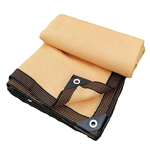 Premium UV-Block-Sonnensegel, individuelle Größen (10 x 10 m, Beige) – HDPE-Überdachung für Terrasse, Pergola und Outdoor-Sonnenschutz, 80 % Schutz vor Sonnenlicht von Generisch