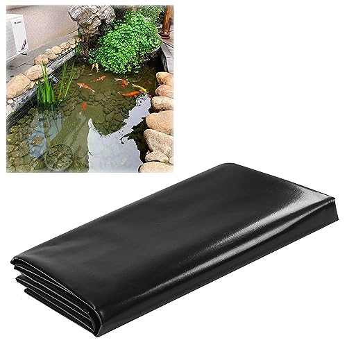 Premium schwarze Gummi-Teichfolie – 5 x 6 m Membran für Wassergärten, Koiteiche, Bachläufe und Springbrunnen – durchstich- und reißfeste Gartenpool-Folie von Generisch