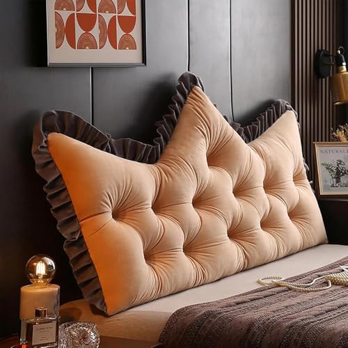 Princess Crown Rückenlehnenkissen für Bett, weiches Lesekissen, langes Bettkissen für ultimativen Komfort, Braun, 150 x 60 cm, ideal zum Lesen und Entspannen Princess Crown Rückenlehnenkissen für Bett, weiches Lesekissen, langes Bettkissen für ultimativen Komfort, Braun, 150 x 60 cm, ideal zum Lesen und Entspannen von Generisch