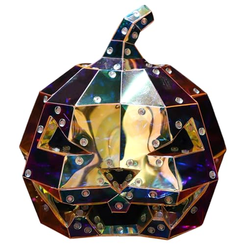 Prism Pumpkin,Beleuchtete Nachtkürbisse Prismatisch | Steckerfertige Lampenfigur Als Dekoratives Schmuckstück von Generisch