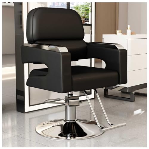 Professioneller Friseurstuhl mit breitem gestepptem Sitz und Hydraulikpumpe für Friseure und Friseure Professioneller Friseurstuhl mit breitem gestepptem Sitz und Hydraulikpumpe für Friseure und Friseure von Generisch