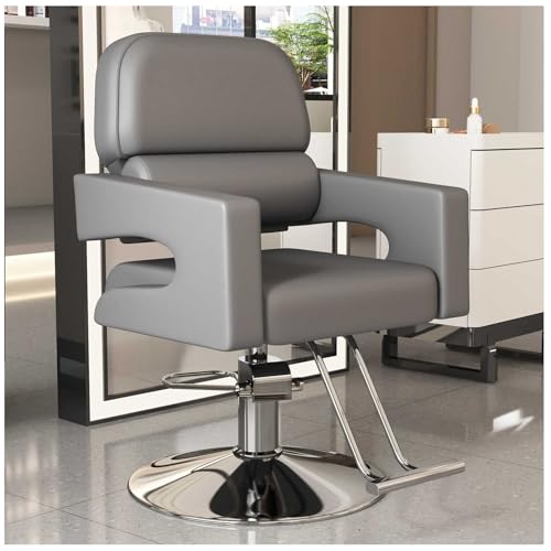 Professioneller Friseurstuhl mit breitem gestepptem Sitz und Hydraulikpumpe für Friseure und Friseure Professioneller Friseurstuhl mit breitem gestepptem Sitz und Hydraulikpumpe für Friseure und Friseure von Generisch