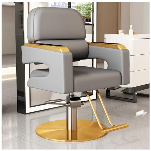 Professioneller Friseurstuhl mit breitem gestepptem Sitz und Hydraulikpumpe für Friseure und Friseure Professioneller Friseurstuhl mit breitem gestepptem Sitz und Hydraulikpumpe für Friseure und Friseure von Generisch