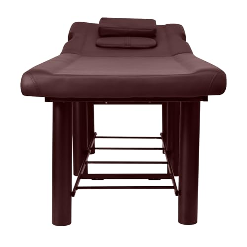Professioneller Massagetabelle, Spa -Tisch | Stationäres Spa -Gesichtsbett mit | Metallrahmen Kosmethetik -Tisch mit Verstellbarer Rückenlehne für Spa -Friseurkosmetik von Generisch
