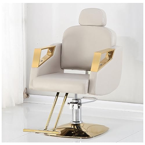 Professioneller Salonstuhl mit abnehmbarer Kopfstütze, robuster Friseurstuhl für bequemes Styling Professioneller Salonstuhl mit abnehmbarer Kopfstütze, robuster Friseurstuhl für bequemes Styling von Generisch