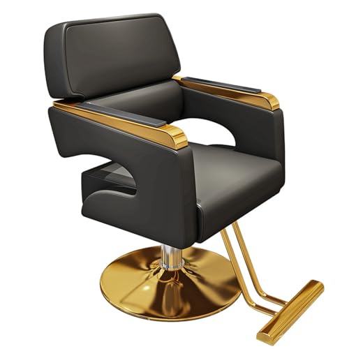 Professioneller hydraulischer Friseurstuhl mit 360-Grad-Drehgelenk für Friseursalons und Stylisten von Generisch