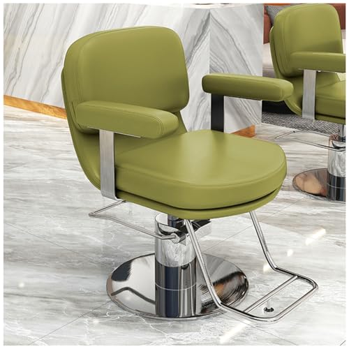 Professioneller hydraulischer Salon-Styling-Stuhl mit breiter Sitzfläche und Edelstahl-Fußstütze für Haarstylisten, Beauty-Spa und Kosmetik von Generisch