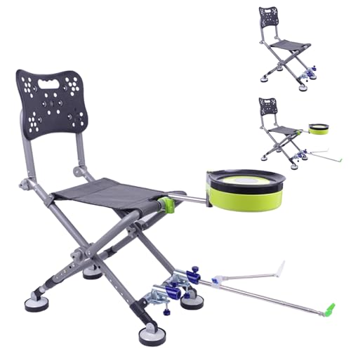 Professioneller robuster faltbarer Angelstuhl mit verstellbaren Beinen, tragbarer Campingstuhl für Outdoor-Aktivitäten Professioneller robuster faltbarer Angelstuhl mit verstellbaren Beinen, tragbarer Campingstuhl für Outdoor-Aktivitäten von Generisch