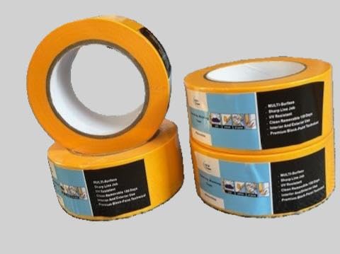 Generisch Profi Klebeband gold (soft), Yellow Tape 4 Rollen à 48 mm x 50m von Generisch