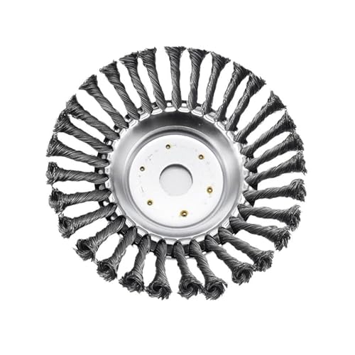 Profi Unkrautbürste für Freischneider,Profi Unkrautbürste Freischneider,Wildkrautbürste für Motorsense mit 25,4mm Bohrung zur effektiven Unkrautentfernung,Drahtbürste Freischneider für effektive Moose von Generisch