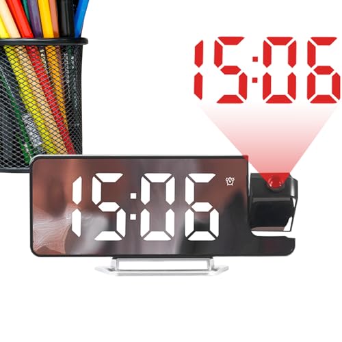 Projektor Wecker - Deckenprojektion Digitale Uhr | Temperaturanzeige Automatische Abdunklung Intelligenter Timer für Schlafzimmer Wohnzimmer Schreibtisch Projektor Wecker - Deckenprojektion Digitale Uhr | Temperaturanzeige Automatische Abdunklung Intelligenter Timer für Schlafzimmer Wohnzimmer Schreibtisch von Generisch