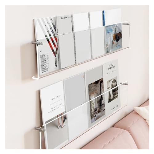 Prospekthalter-Set aus transparentem Acryl, zur Wandmontage, 2 Stück, Zeitschriftenständer für Zuhause und Büro, Literaturaufbewahrung, Organisieren und Präsentieren von Broschüren, Flyer und Prospekthalter-Set aus transparentem Acryl, zur Wandmontage, 2 Stück, Zeitschriftenständer für Zuhause und Büro, Literaturaufbewahrung, Organisieren und Präsentieren von Broschüren, Flyer und von Generisch