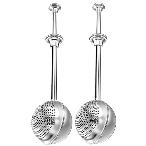 Puderzuckerstreuer – feinmaschiger Tee-Staubstab, stabiler Griff, Shakes Zuckerspender, Cocktail-Rührer | Professioneller Barkeeper Cocktail-Shaker Löffel, Zuckergewürze Gewürze von Generisch