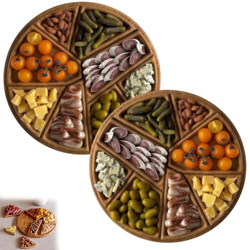 Puzzle Serving Tray Wood Food, Puzzle-Serviertablett aus Holz für Lebensmittel, Plateau Bois,Lustiges Puzzle Serviertablett, 8-in-1 Runde Obstplatte, Snack-Tabletts für Obst, Nüsse, Haus Dekor Puzzle Serving Tray Wood Food, Puzzle-Serviertablett aus Holz für Lebensmittel, Plateau Bois,Lustiges Puzzle Serviertablett, 8-in-1 Runde Obstplatte, Snack-Tabletts für Obst, Nüsse, Haus Dekor von Generisch