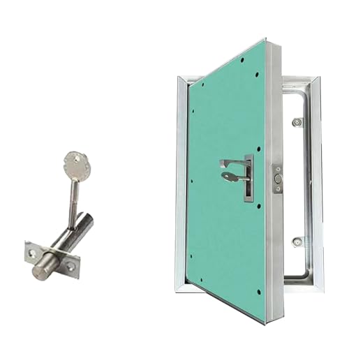 Quadratische Aluminium-Zugangstür für HVAC-Systeme, unsichtbare Dachluke mit Griff und Schloss, ideal für Krankenhäuser, Fitnessstudios, Feuerhydranten, geheimen Eingang Quadratische Aluminium-Zugangstür für HVAC-Systeme, unsichtbare Dachluke mit Griff und Schloss, ideal für Krankenhäuser, Fitnessstudios, Feuerhydranten, geheimen Eingang von Generisch
