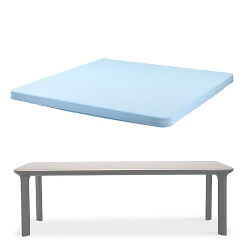 Quadratische Tischdecke, abwischbar, Premium-Leinen-Tischdecke, quadratisch, für Veranstaltungen, waschbar, Schreibtischschutz, dehnbare Cocktail-Tischdecke, 86,4 x 86,4 cm von Generisch