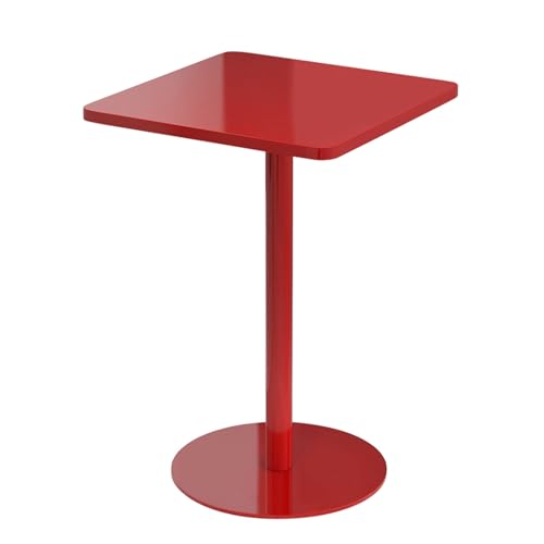 Quadratischer Esstisch für Restaurants und Wohnungen, platzsparender moderner Couchtisch aus Holz mit Metallgestell, ideal für kleine Räume und Freizeitbereiche von Generisch