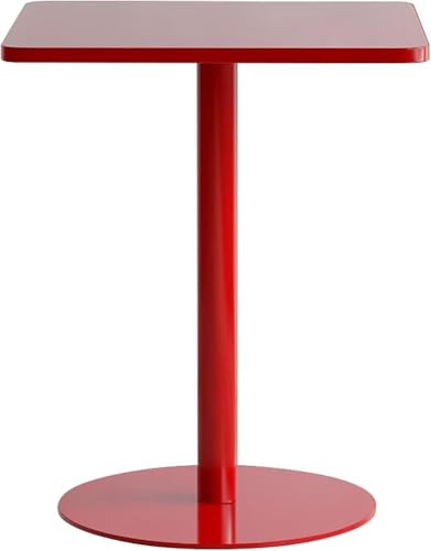 Quadratischer Kneipentisch – hoher Cocktailtisch mit Metallfuß für den Innen- und Außenbereich, ideal für Esszimmer, Bistro, Café oder Zuhause von Generisch
