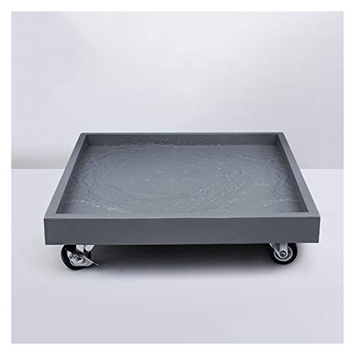 Quadratisches Blumentopf-Tablett mit Rädern, abnehmbarer rollender Blumentopf-Untersetzer, Wagen-Tablett für den Innen- und Außenbereich, vielseitiger Pflanzenständer mit Drainage. von Generisch