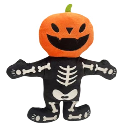 Quietschendes Spielzeug für Hunde – Halloween-Kürbis-Skelett-Plüsch- , weich, bissfest, interaktiv, sanfter Komfort, lustiges Zahnen für Welpen, Unterhaltung für drinnen und draußen, Kiste Quietschendes Spielzeug für Hunde – Halloween-Kürbis-Skelett-Plüsch- , weich, bissfest, interaktiv, sanfter Komfort, lustiges Zahnen für Welpen, Unterhaltung für drinnen und draußen, Kiste von Generisch