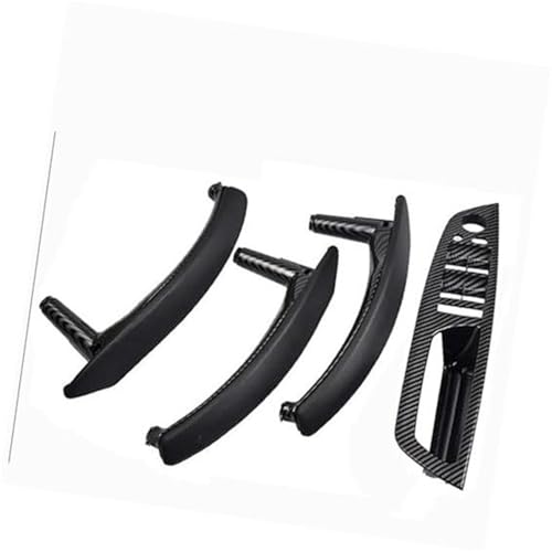 RHD LHD Innen ABS Außen Leder Abdeckung Tür Zuggriff Innen Armlehne Verkleidung Montage für BMW X5 X6 E70 E71 2007–2013 (LHD-Beige-Hige) (Schwarz RHD-cf-hige) von Generisch