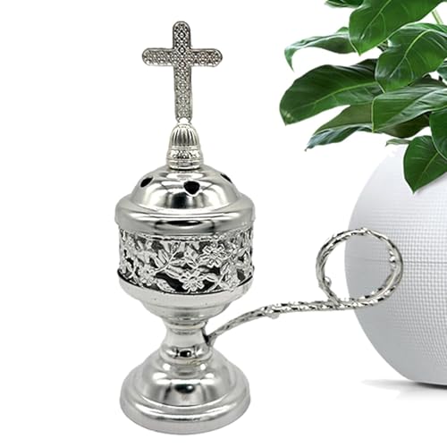 Räuchergefäß Aus Metall – Räuchergefäß-Set Mit Holzkohle Im Vintage-Design Für Die Kirche | Robustes Räuchergefß Aus Messing | Katholisches Räuchergefäß Mit Holzkohlebeschichtung | Exquisites Räucher Räuchergefäß Aus Metall – Räuchergefäß-Set Mit Holzkohle Im Vintage-Design Für Die Kirche | Robustes Räuchergefß Aus Messing | Katholisches Räuchergefäß Mit Holzkohlebeschichtung | Exquisites Räucher von Generisch