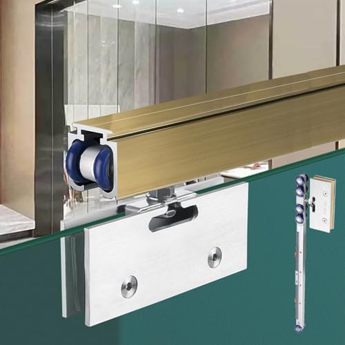 Rahmenlose Glas-Schiene mit Soft-Close, Scheunen-Duschtür-Hardware-Kit für den Innenbereich von Generisch
