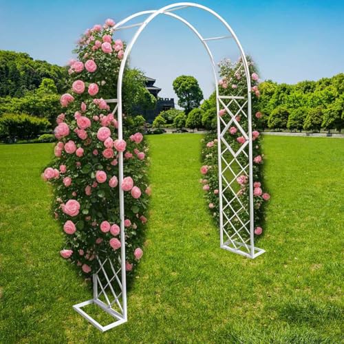 Rankhilfe für Kletterpflanzen, Hochzeitsbogen und Blumenrahmen mit Erdspießen, Bronze, perfekt für Halloween und Brautparty-Dekorationen, (B 180 x H 230 x T 40 cm) von Generisch