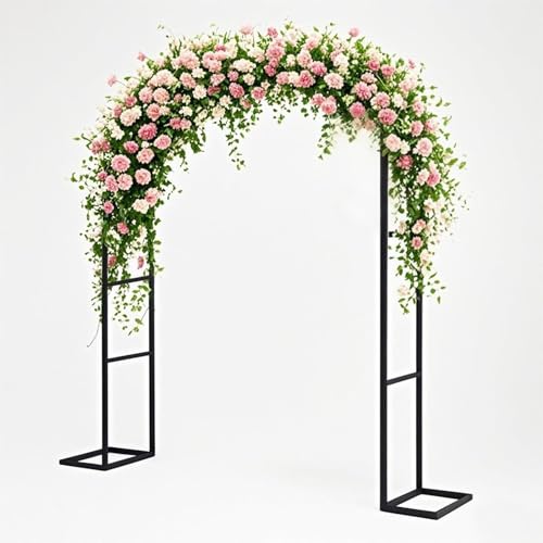 Rankhilfe für Kletterpflanzen, Metall, schwarz, für Kletterpflanzen, Hochzeits-Laube und Zeremonie, Dekoration, vielseitiger Pergola-Ständer für Partys und Veranstaltungen, Größen 120-400 breit (B120 Rankhilfe für Kletterpflanzen, Metall, schwarz, für Kletterpflanzen, Hochzeits-Laube und Zeremonie, Dekoration, vielseitiger Pergola-Ständer für Partys und Veranstaltungen, Größen 120-400 breit (B120 von Generisch