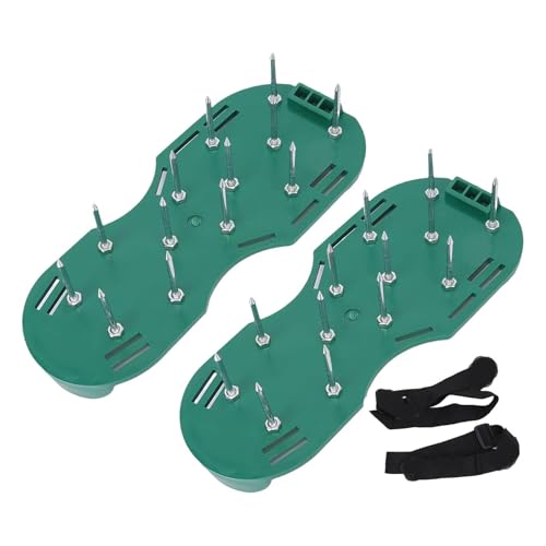 Rasenbelüfter-Schuhe | Spike-Schuhe mit 1,65" kurzen Spikes, Rasenbelüfter-Werkzeug aus Epoxidharz |Bodenverbesserer und Belüfter für Terrasse, Garten, Rasen, Gras Rasenbelüfter-Schuhe | Spike-Schuhe mit 1,65" kurzen Spikes, Rasenbelüfter-Werkzeug aus Epoxidharz |Bodenverbesserer und Belüfter für Terrasse, Garten, Rasen, Gras von Generisch