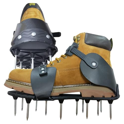 Rasensanierer Spikes - Grasbelüfter Schuhe, Gartenschuhe Mit Nägeln | Grasgrubber Für Rasen, Rasenbelüftungswerkzeug Garten, Rasenbelüfter Für Lehmboden Verdichtete Erde Moosentfernung Und Drainage Rasensanierer Spikes - Grasbelüfter Schuhe, Gartenschuhe Mit Nägeln | Grasgrubber Für Rasen, Rasenbelüftungswerkzeug Garten, Rasenbelüfter Für Lehmboden Verdichtete Erde Moosentfernung Und Drainage von Generisch