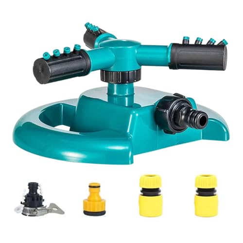 Rasensprenger für den Garten | Rotierender Sprinkler für den Garten mit großer Abdeckung - 360 Grad drehbarer Sprinkler für Blumenbeete, Vivarien, Parks, Gewächshäuser von Generisch