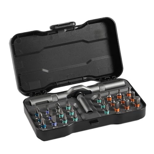 Ratschenschraubendreher - Magnetischer Schraubendreher Set | T-Griff Kompakt Reparaturset mit Bits Elektronik, Haushaltsgeräte, Computer, Laptops, Handys Ratschenschraubendreher - Magnetischer Schraubendreher Set | T-Griff Kompakt Reparaturset mit Bits Elektronik, Haushaltsgeräte, Computer, Laptops, Handys von Generisch