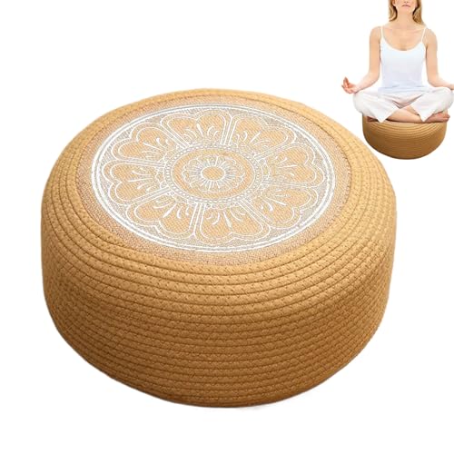 Rattan Hocker | Terrasse Hocker Und Fußhocker - Bodenkissen Für Terrasse Garten Poolbereich Außenbereich Und Wohnbereich von Generisch