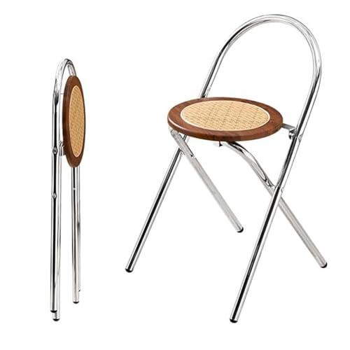 Rattan-Klappstuhl, tragbar, zusammenklappbar, für Küche, Garten, Balkon und Partys, modernes Holzdesign Rattan-Klappstuhl, tragbar, zusammenklappbar, für Küche, Garten, Balkon und Partys, modernes Holzdesign von Generisch
