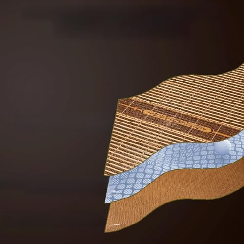 Rattan Kühlmatte - Doppelseitige Bambus-Bettauflage Klimaanlage Kühlauflage Mehrzweck-Matratzenschoner für ultimativen Komfort und Temperaturkontrolle von Generisch